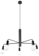 Żyrandol DUOMO 5 czarny SOLLUX  LIGHTING