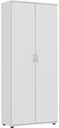 Biały dwudrzwiowy regał biurowy D8-N71
