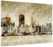 Obraz - Artystycznie ukształtowane miasto (70x50 cm)