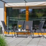 Zestaw mebli ogrodowych Manhattan antracytowy PATIO