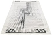 Prostokątny szary dywan w nowoczesny wzór S0-A70