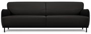 Czarna skórzana sofa Windsor &amp; Co Sofas Neso, 235x90 cm