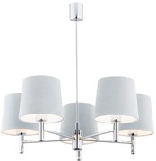 Argon 2076 - Lampa sufitowa BOLZANO 5xE27/15W/230V niebieska