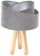 Lampa stołowa GEMSTONE szara/srebrna/sosna BPS KONCEPT