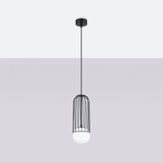 Lampa wisząca BRINA 1 czarna SOLLUX  LIGHTING