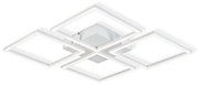 Top Light - LED Ściemnialny żyrandol natynkowy 4xLED/16,25W/230V czworokątny biały + pilot