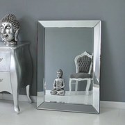 Lustro w lustrzanej ramie, szlifowane fazą.104x74cm