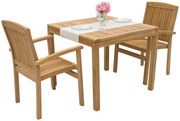 Zestaw ogrodowy teak HARMONY QUATRO 1+2