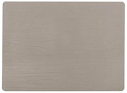 Szarobeżowa mata stołowa ze skóry z recyklingu ZicZac Titane, 33x45 cm