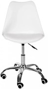 Biały fotel biurowy do nauki P3-L87