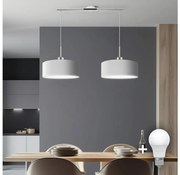 Eglo - Lampa LED na lanku TUNJA 2xE27/60W/230V biała