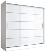 Szafa przesuwna biały mat 200 cm C7-D67
