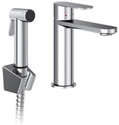 Ravak X070450 - bateria umywalkowa z bidetową słuchawką CHROME, błyszczący chrom