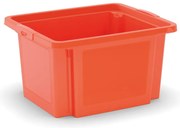 Pomarańczowy plastikowy pojemnik 42x35x23 cm H-Box S – KIS