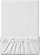 PrzytulneMieszkanie.pl Jersey prześcieradło EXCLUSIVE białe 200 x 220 cm