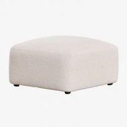 Puff Bastian Gruba Biała Szenila - Sklum