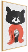 Plakat Sympatyczny szop 21x30 cm z ramą złotą bez marginesu ARTGEIST B