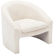 Fotel z kremowego sztruksu - OSSANA