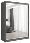 Szafa przesuwna - Debra 160 cm, szary mat