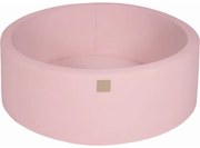 Okrągły Suchy Basen Dla Dziecka, 90x30cm, Bawełniany, Jasnoróżowy, Bez Piłek - Meowbaby®