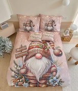 PrzytulneMieszkanie.pl PrzytulneMieszkanie.pl 3D Bawełniana pościel HAZEL GNOME brązowa + poszewka na poduszkę 40x50 cm gratis Rozmiar pościeli: 70 x 90 cm | 140 x 200 cm