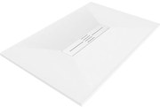 Mexen Toro brodzik prostokątny SMC 100 x 70 cm, biały, maskownica biała - 43107010-W
