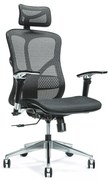 Wygodny fotel biurowy ergonomiczny Ergo 500. Fotel tapicerowany przewiewną siatką Mesh, 5 kolorów do wyboru. Fotel ma regulowane oparcie, podłokietniki. wysokość zagłówka. Nowoczesne meble biurowe.