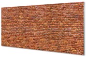 Szklany Panel Cegła mur vintage