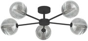 Sufitowa lampa pięcioramienna grafitowa D8-A48