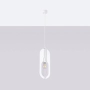 Lampa wisząca NICUS 1 biała SOLLUX  LIGHTING