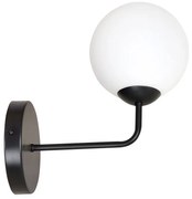 Czarny kinkiet ze szklanym kloszem - D0073 E4-N05