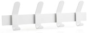 Biały metalowy wieszak ścienny A-Rack – Zone