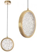LAMPA WISZĄCA KRYSZTAŁOWA LED G089-1CP Złota