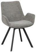 Szare tapicerowane fotele jadalniane zestaw 2 szt. Norwell – Rowico