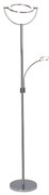 Brilliant - ściemniana lampa podłogowa LED DEMIAN 2xLED/12W/230V chrom błyszczący