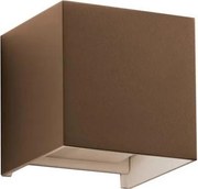 Ideal Lux - LED zewnętrzny kinkiet ATOM LED/12W/230V CRI 90 IP54, brązowy