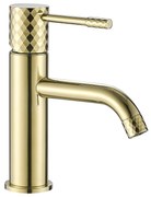 Bateria umywalkowa Rea Lungo Diamond Złota Niska