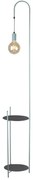 Podłogowa lampa z półkami R9-A57