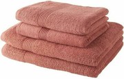Zestaw 2 Ręczników i Koców Kąpielowych Terrakota 100% Bawełna 450 GSM