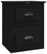 Czarna ścienna szafka nocna z szufladami W0-F20