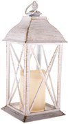 Latarnia ze świecą LED Winter, 30,5 x 14 cm, barwa ciepła biała, plastik