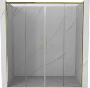 Mexen Rox Duo drzwi prysznicowe rozsuwane 170 cm, transparent, złote - 8C2-170-002-50-00