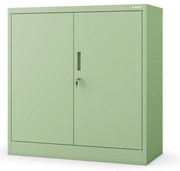 Szafka na akta osobowe, niska, pastelowy zielony, 900x930x400 mm: BEATA Fresh Style