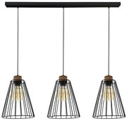 Spot-Light DO19319304 - Lampa wisząca ORAZIO 3xE27/60W/230V sosna