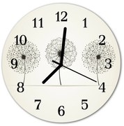 Zegar szklany okrągły Abstrakcja