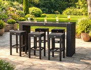 Zestaw mebli ogrodowych technorattanowy Geniale czarny