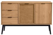 Komoda z litego drewna sosnowego 130x80 cm Natasha – Marckeric