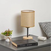 Brilagi - Lampa stołowa NUBILA WOOD 1xE27/25W/230V dąb/jasnobrązowy