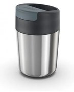 Kubek podróżny w granatowo-srebrnym kolorze 340 ml Sipp – Joseph Joseph