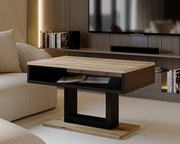 Ława TILO 100x60 dąb evoke/czarna ENDO